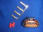 Grey Nissan 4 Position Male Connector Kit